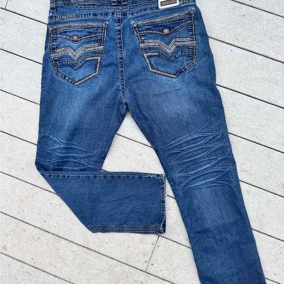 Men’s Platini boot cut jeans size 42 x 30 - Picture 3 of 5